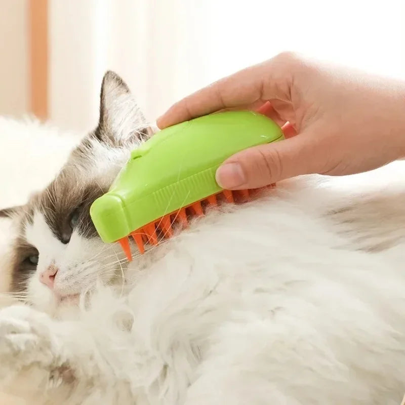 Electric 3-in-1 Pet Hair Brush with Steam – Petz Bazaar